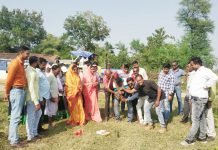 आनन फानन में लाखो रुपये के निर्माण कार्य का हुआ भूमिपूजन
