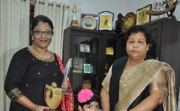 राज्यपाल से कुमारी शन्जन थम्मा ने सौजन्य मुलाकात की