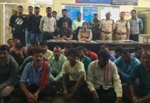 आंवला नवमी पर चल रहा था जुवा तीन दर्जन जुवारी पुलिस के ग्रिफ्त में, 37 जुआरियों से पकडे 44870 रूपये