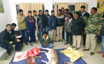 रात्रि गश्त में पकड़ाए चीतल मारने वाले आरोपी