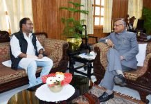मंत्री गुरु रूद्रकुमार ने त्रिपुरा के राज्यपाल से की सौजन्य भेंट