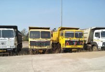 अवैध उत्खनन और परिवहन कर रहे 25 वाहन जब्त