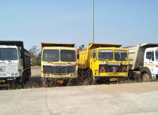 अवैध उत्खनन और परिवहन कर रहे 25 वाहन जब्त