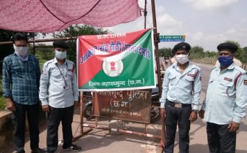 सिक्योरिटी गार्ड के भरोसे चल रही आबकारी जांच चौकी