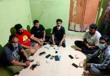 6 जुआरी जुआ(गुल) खेलते गिरफ्तार