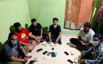 6 जुआरी जुआ(गुल) खेलते गिरफ्तार