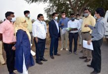 विशेष सचिव स्वास्थ्य डॉ. सी. आर. प्रसन्ना ने निर्माणाधीन वायरोलॉजी लैब, एवं मेडिकल कॉलेज की ज़मीन का किया निरीक्षण