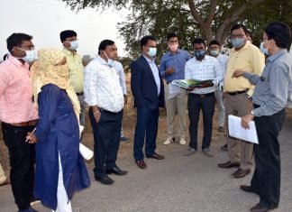 विशेष सचिव स्वास्थ्य डॉ. सी. आर. प्रसन्ना ने निर्माणाधीन वायरोलॉजी लैब, एवं मेडिकल कॉलेज की ज़मीन का किया निरीक्षण