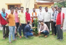 भाजयुमो प्रदेशाध्यक्ष के जन्मदिन पर भाजयुमो कार्यकर्ताओ ने किया वृक्षारोपण