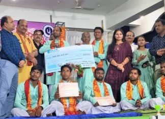 जिला स्तरीय रामायण मंडली प्रतियोगिता में तुलसी संदेश मानस मंडली टीम रही विजेता