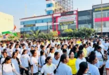 फर्स्ट टाइम वोटर्स मैराथन’ हजारों की संख्या में शामिल हुए युवा