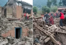 नेपाल में 6.4 तीव्रता से आया भूकंप, मचाई तबाही, अब तक 128 लोगों की मौत