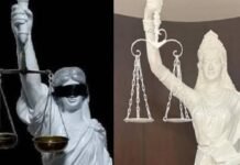 न्याय की देवी का नया स्वरूप: SC ने आंखों से पट्टी हटाई, हाथ में तलवार की जगह अब संविधान की किताब