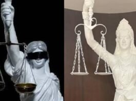 न्याय की देवी का नया स्वरूप: SC ने आंखों से पट्टी हटाई, हाथ में तलवार की जगह अब संविधान की किताब